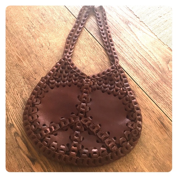 COPY - Lucky Brand braided Leather Bag - Picture 1 of 10